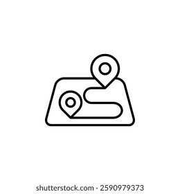 GPS Location Pin icon vector design template