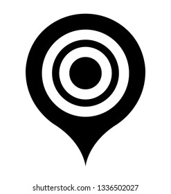 Gps, location pin symbol 