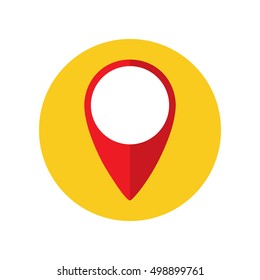 GPS location symbol flat icon. Vector eps8 illustration.