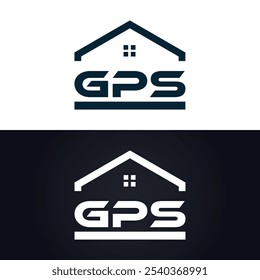 GPS logo. G P S design. White GPS letter. GPS, G P S letter logo design. G P S letter logo design in GOLD, 