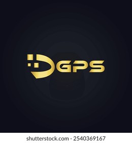 GPS logo. G P S design. White GPS letter. GPS, G P S letter logo design. G P S letter logo design in GOLD, 