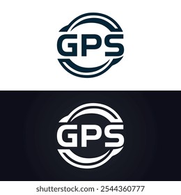 GPS logo. G P S design. White GPS letter. GPS, G P S letter logo design. G P S letter logo design in GOLD, 