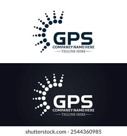 GPS logo. G P S design. White GPS letter. GPS, G P S letter logo design. G P S letter logo design in GOLD, 