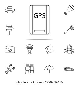 GPS machine icon. Camping icons universal set for web and mobile