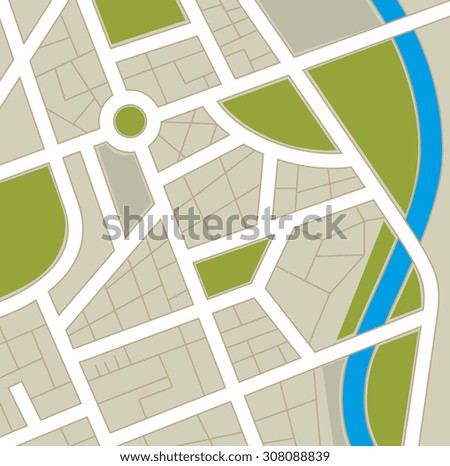 GPS map design, vector illustration eps 10.
