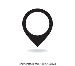 Icono de mapa GPS, símbolos de marcador de dirección vector aislado