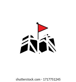 ilustración vectorial de icono negro de ubicación de mapa gps