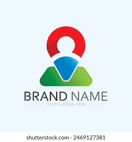 GPS and MAP logo  navigator sign  location symbol design vector illustration