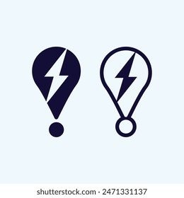 GPS and MAP logo  navigator sign  location symbol design vector illustration