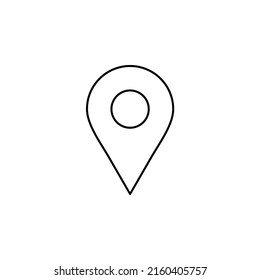 GPS, Map, Navigation, Direction Thin Line Icon Vector Illustration Logo Template. Suitable For Many Purposes.