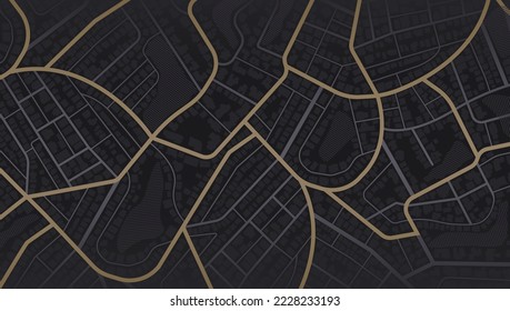 Gps map navigation to own house. View from above the map buildings. Detailed view of city. Decorative graphic tourist map City top view. Abstract background. Flat style, Vector, illustration isolated.