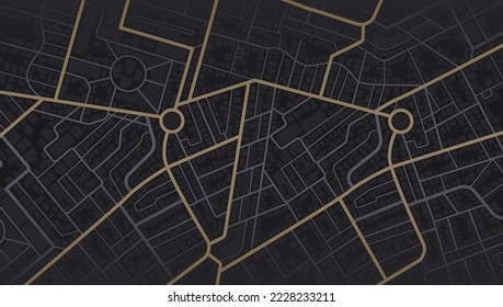 Gps map navigation to own house. View from above the map buildings. Detailed view of city. Decorative graphic tourist map City top view. Abstract background. Flat style, Vector, illustration isolated.