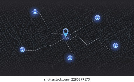 Gps map navigation to own house with smartphone app. Location mark and automobile sign. Passenger location sharing for driver. Isolated connected vehicle remote data monitoring. Autonomous online car.