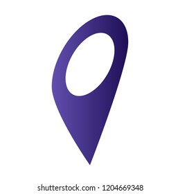 Gps map pin icon. Isometric of gps map pin vector icon for web design isolated on white background