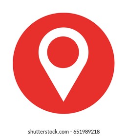 gps map pointer cartoon