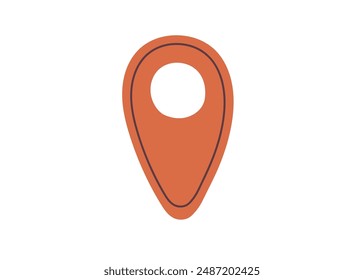 GPS, Map pointer, location mark, pin point of place, location pin or navigation mark, pin point, location marker, landmark for map sticker, place mark, indicator, navigation flat vector illustration.