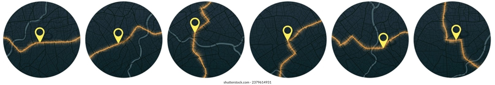 El mapa de Gps establece la navegación en casa propia. Vista superior de la ciudad. Vista desde arriba de los edificios del mapa. Vista detallada de la ciudad. Mapa turístico gráfico decorativo. Resumen de los antecedentes del transporte. Vector, ilustración.