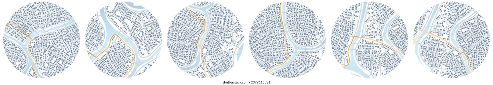 El mapa de Gps establece la navegación en casa propia. Vista superior de la ciudad. Vista desde arriba de los edificios del mapa. Vista detallada de la ciudad. Mapa turístico gráfico decorativo. Resumen de los antecedentes del transporte. Vector, ilustración.