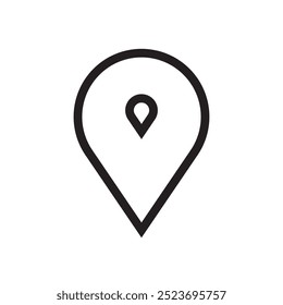 GPS maps line icon,  precision location icon, poin icon, vector design illustration, isolated on white background. 
