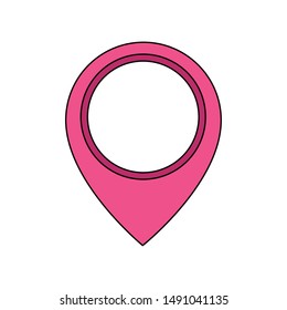 Gps mark design, Map travel navigation route road and location theme Vector illustration