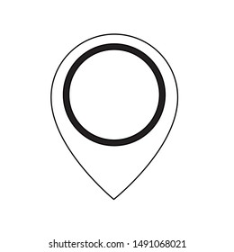 Gps mark design, Map travel navigation route road and location theme Vector illustration