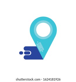 Gps mark design, Map travel navigation route road location technology search street and direction theme Vector illustration