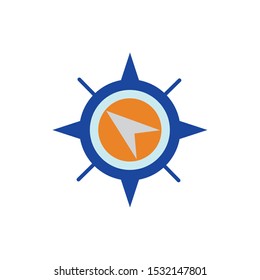 Gps mark design, travel navigation route road and location theme Vector illustration