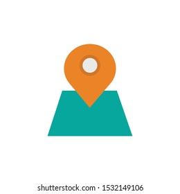 Gps mark design, travel navigation route road and location theme Vector illustration