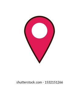 Gps mark design, travel navigation route road and location theme Vector illustration