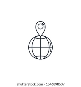 Gps mark design, travel navigation route road and location theme Vector illustration