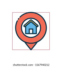 Gps mark design, travel navigation route road and location theme Vector illustration