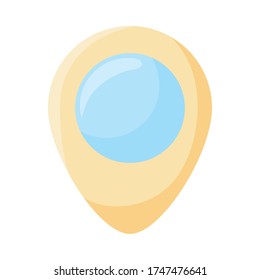 Gps mark flat style icon design, Map travel navigation route road location technology search street and direction theme Vector illustration