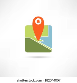 gps mark icon
