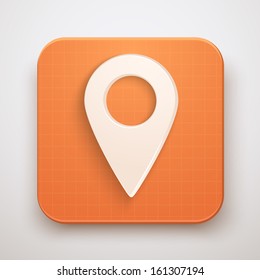 Gps mark icon. Premium design. Vector illustration, eps10, isolated and editable.
