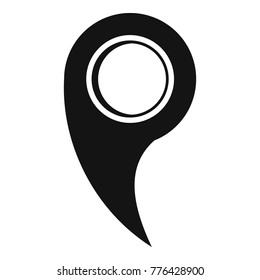 Gps mark icon. Simple illustration of gps mark vector icon for web