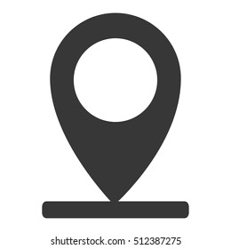 Gps mark icon. Travel navigation route road and location theme. Isolated design. Vector illustration
