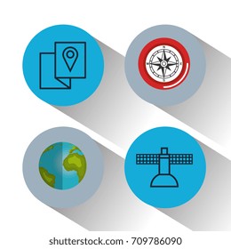 gps navigation app icons