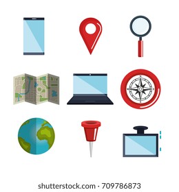 gps navigation app icons