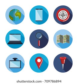 gps navigation app icons