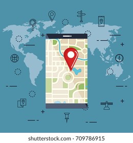 gps navigation app icons