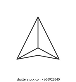 Gps navigation arrow icon