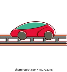gps navigation car smart on road
