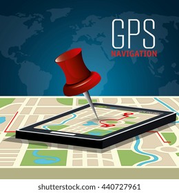 gps navigation design, vector illustration eps10 graphic 
