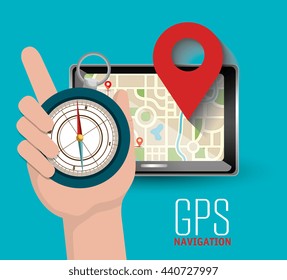 gps navigation design, vector illustration eps10 graphic 