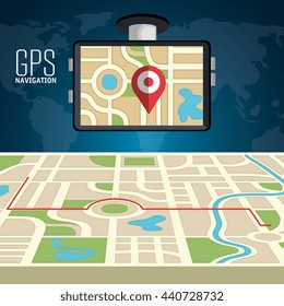 gps navigation design, vector illustration eps10 graphic 