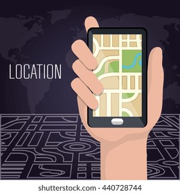 gps navigation design, vector illustration eps10 graphic 