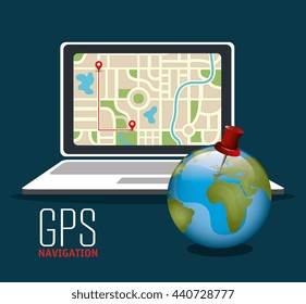 gps navigation design, vector illustration eps10 graphic 