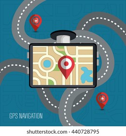 gps navigation design, vector illustration eps10 graphic 