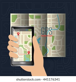 gps navigation design, vector illustration eps10 graphic 