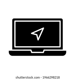 Gps, navegación, dispositivo, imagen vectorial de icono del portátil. También se puede utilizar para la navegación. Idóneo para aplicaciones web, aplicaciones móviles y medios impresos.